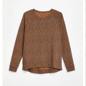 Lou & Grey Leopard Print Terry Sweatshirt